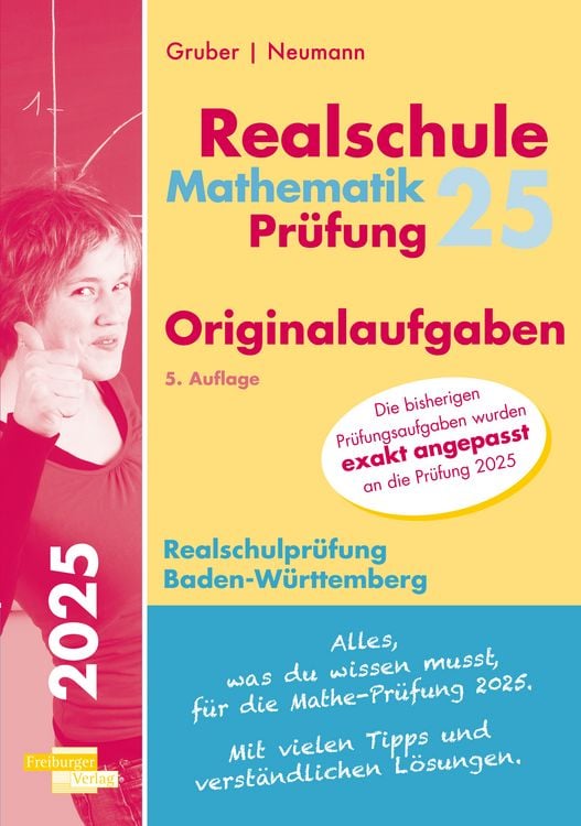 Produktbild: Mathematik-Pr&uuml;fung 2025 Originalaufgaben Realschule Baden-W&uuml;rttemberg