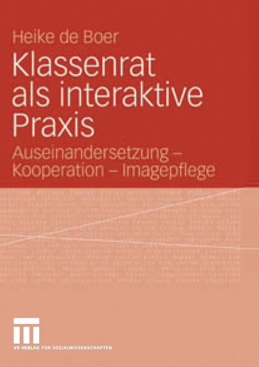Produktbild: Klassenrat als interaktive Praxis