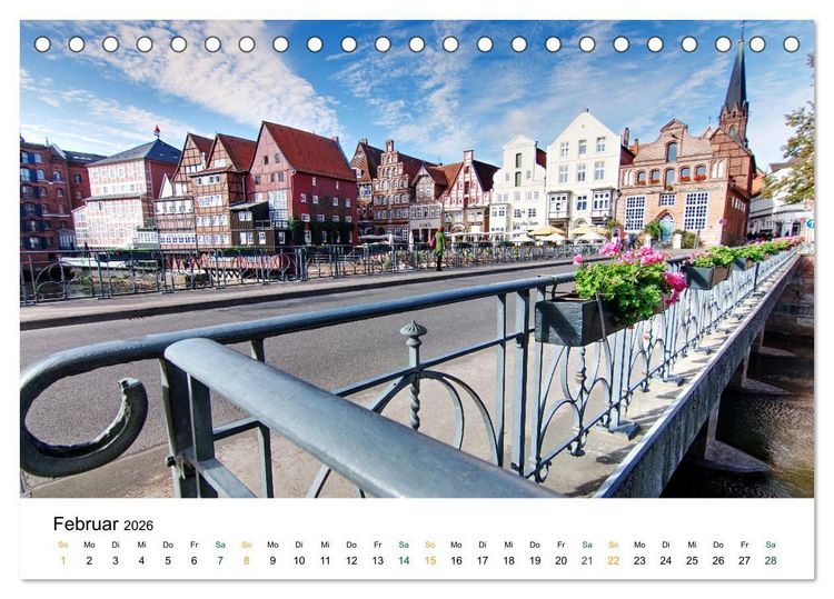 Produktbild: L&uuml;neburg (Tischkalender 2026 DIN A5 quer), CALVENDO Monatskalender