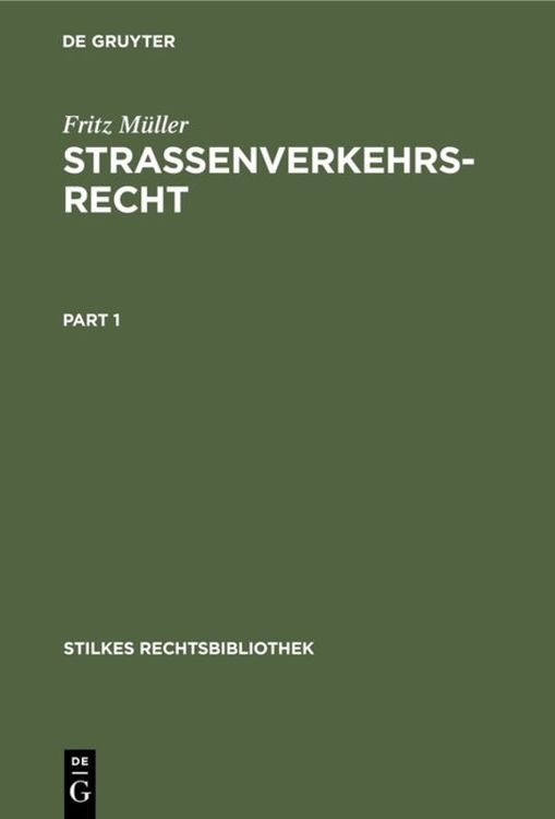 Produktbild: Strassenverkehrsrecht