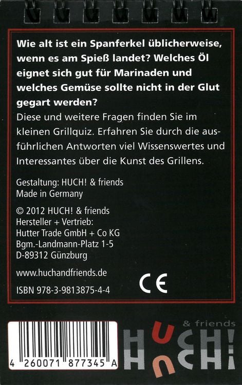 Produktbild: Das kleine Grillquiz (Spiel)