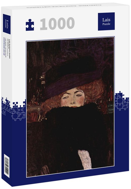 Produktbild: Lais Puzzle Gustav Klimt - Dame mit Hut und Federboa 1000 Teile