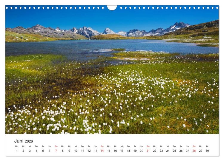 Produktbild: BERGSEEN Schweizer Alpen (Wandkalender 2026 DIN A3 quer), CALVENDO Monatskalender
