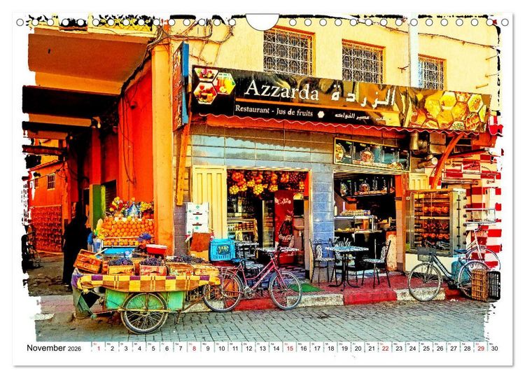 Produktbild: Marokkanische Impressionen (Wandkalender 2026 DIN A4 quer), CALVENDO Monatskalender