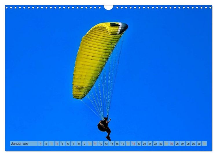 Produktbild: Frei sein - Paragliding (Wandkalender 2026 DIN A3 quer), CALVENDO Monatskalender