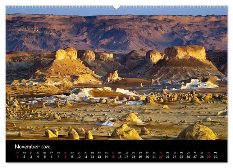 Produktbild: Weisse W&uuml;ste &Auml;gypten (Wandkalender 2026 DIN A2 quer), CALVENDO Monatskalender