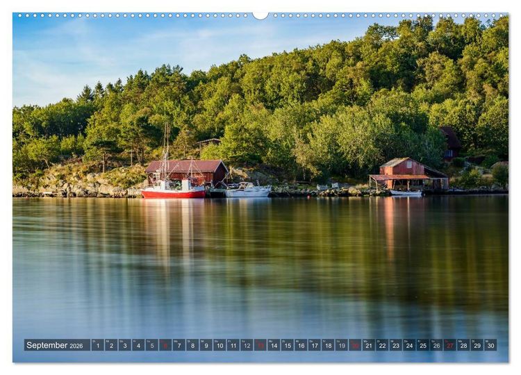 Produktbild: Norwegens S&uuml;den (hochwertiger Premium Wandkalender 2026 DIN A2 quer), Kunstdruck in Hochglanz