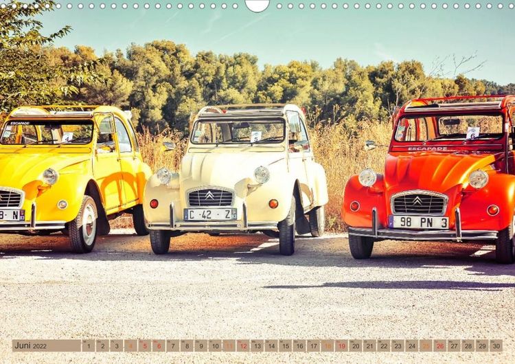 Produktbild: Die Legende - die Ente, Citro&euml;n 2CV (Wandkalender 2022 DIN A3 quer)