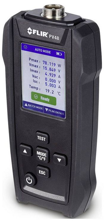 Produktbild: FLIR Solarpanel-Tester und I-V-Kennlinien-Tracer mit Temperaturmessungen PV48 Solar-Panel-Tester