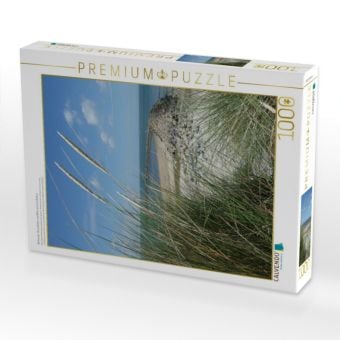 Produktbild: CALVENDO Puzzle Bl&uuml;hender Strandhafer und Blick auf eine Buhne | 1000 Teile Lege-Gr&ouml;&szlig;e 64x48cm Foto-Puzzle f&uuml;r gl&uuml;ckliche Stunden