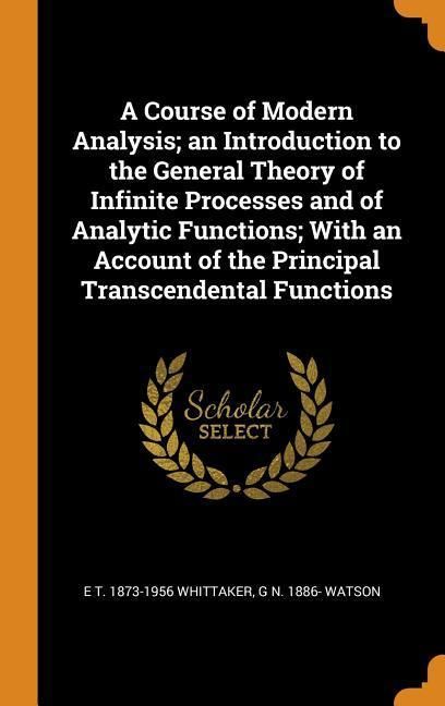 Produktbild: Course Of Modern Analysis An I