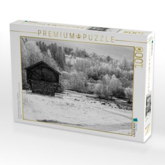 Produktbild: CALVENDO Puzzle Ein Bild aus dem Kalender Schwarz und Wei&szlig; Natur | 1000 Teile Lege-Gr&ouml;&szlig;e 64x48cm Foto-Puzzle f&uuml;r gl&uuml;ckliche Stunden