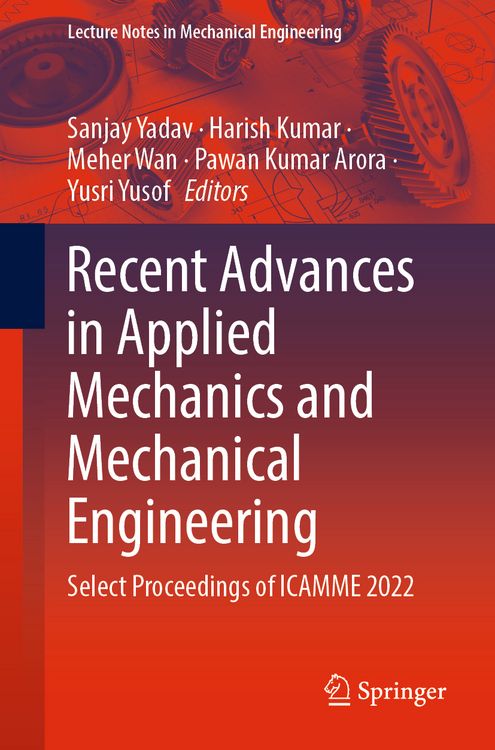 Produktbild: Recent Advances in Applied Mechanics and Mechanical Engineering