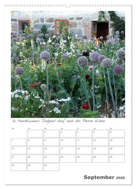 Produktbild: G&auml;rten in Schweden (Wandkalender 2026 DIN A2 hoch), CALVENDO Monatskalender