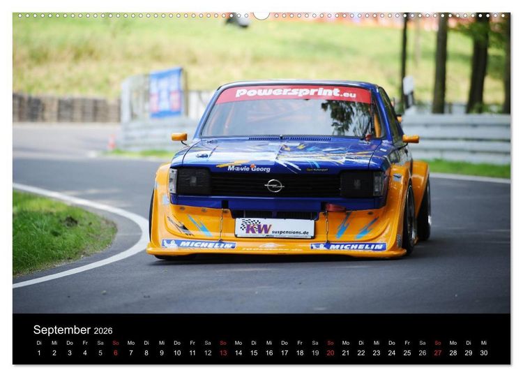 Produktbild: Bergrennen im Opel (Wandkalender 2026 DIN A2 quer), CALVENDO Monatskalender