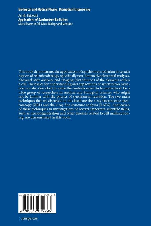 Produktbild: Applications of Synchrotron Radiation