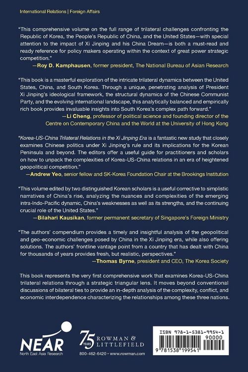 Produktbild: Korea-US-China Trilateral Relations in the Xi Jinping Era