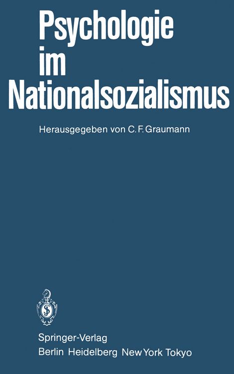 Produktbild: Psychologie im Nationalsozialismus