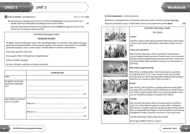 Produktbild: WJEC GCSE Welsh as a Second Language Workbook