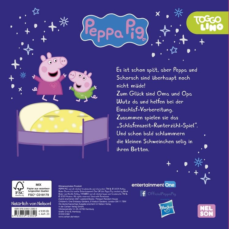 Produktbild: Peppa Wutz Bilderbuch: Tr&auml;um sch&ouml;n, Peppa!