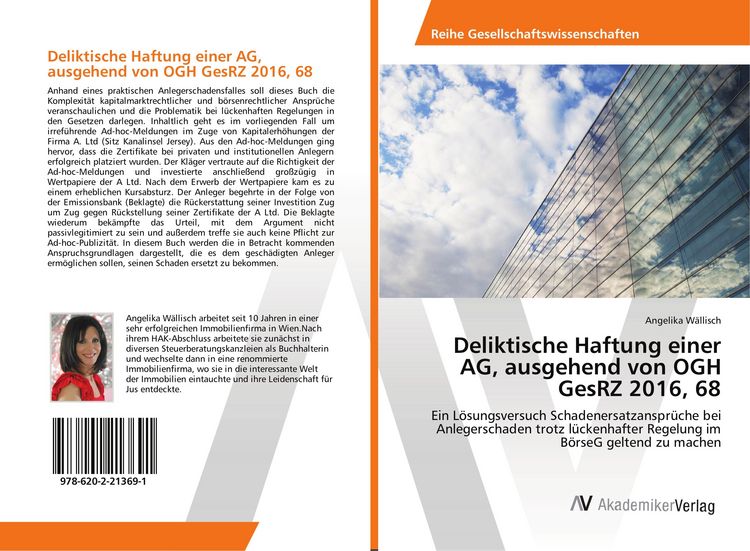 Produktbild: Deliktische Haftung einer AG, ausgehend von OGH GesRZ 2016, 68