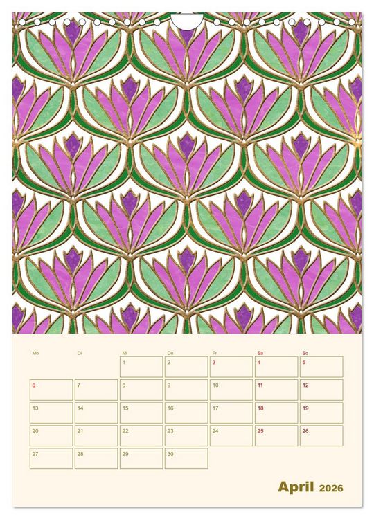 Produktbild: Art Deco Planer (Wandkalender 2026 DIN A4 hoch), CALVENDO Monatskalender