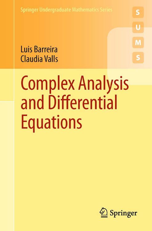 Produktbild: Complex Analysis and Differential Equations