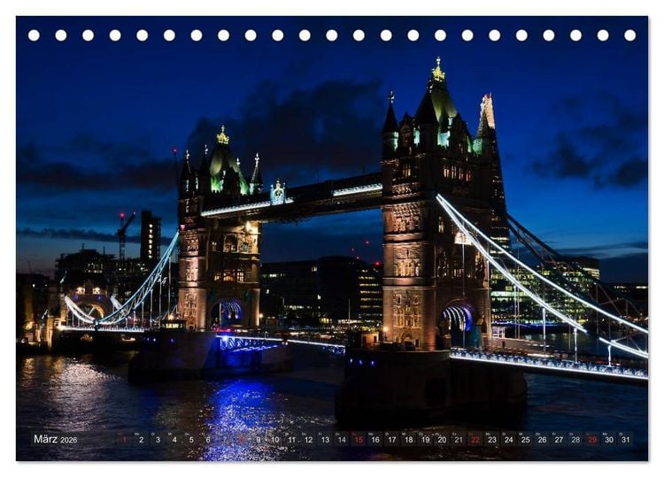 Produktbild: Londoner Perspektiven (Tischkalender 2026 DIN A5 quer), CALVENDO Monatskalender