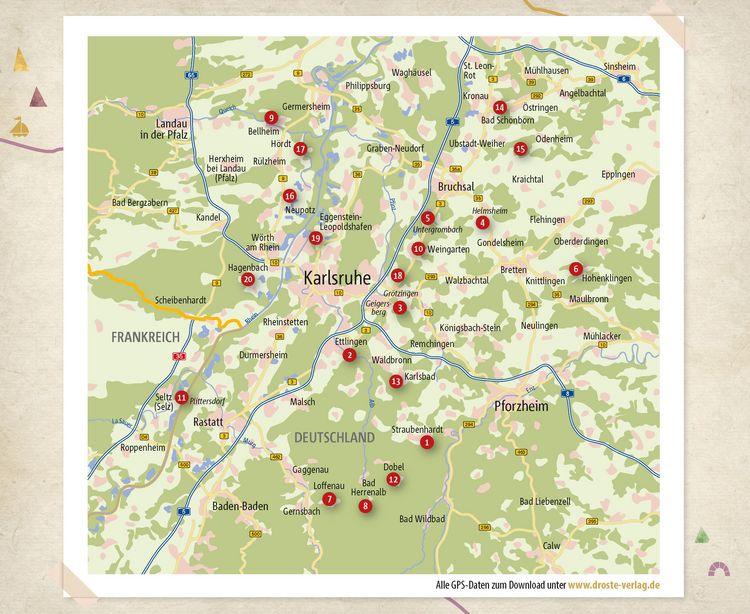 Produktbild: Rund um Karlsruhe. Wandern f&uuml;r die Seele