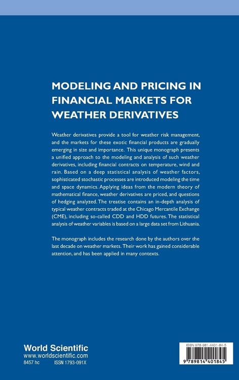 Produktbild: Model & Pric Finan Market Weather Deriva