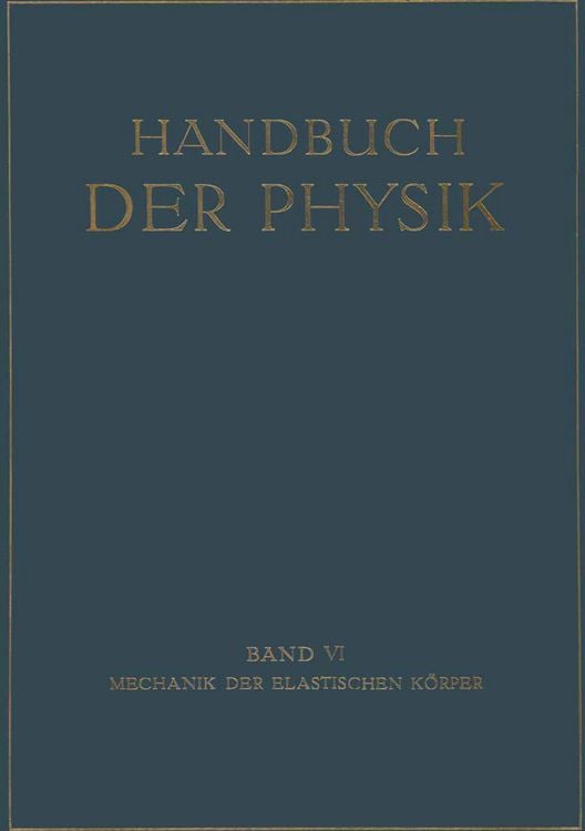 Produktbild: Mechanik der Elastischen K&ouml;rper