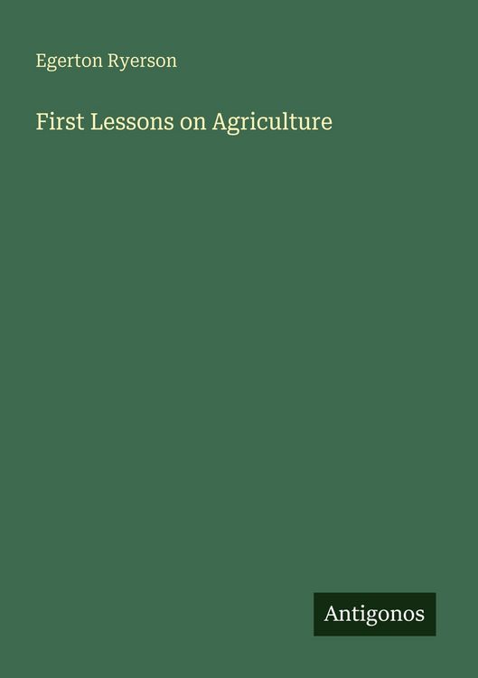 Produktbild: First Lessons on Agriculture