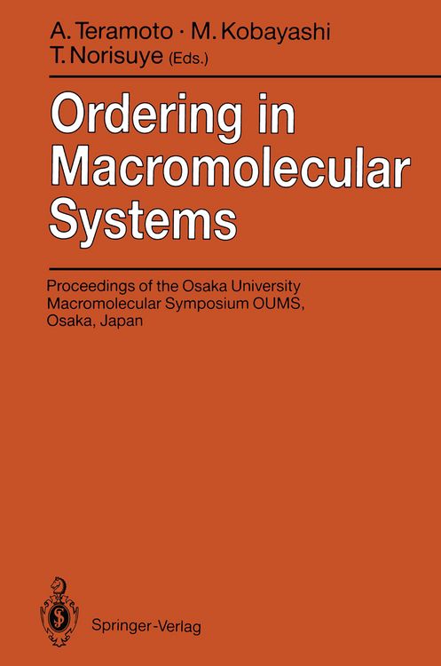 Produktbild: Ordering in Macromolecular Systems