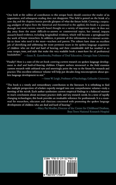 Produktbild: Advances in the Spoken Language Development of Deaf and Hard-Of-Hearing Children