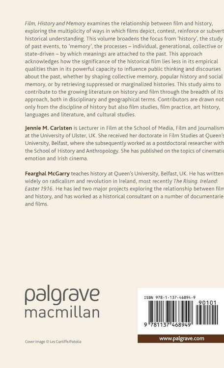 Produktbild: Film, History and Memory
