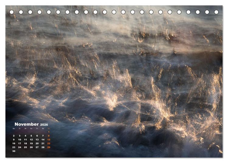 Produktbild: ... wie kleine Wellen tanzen ... (Tischkalender 2026 DIN A5 quer), CALVENDO Monatskalender