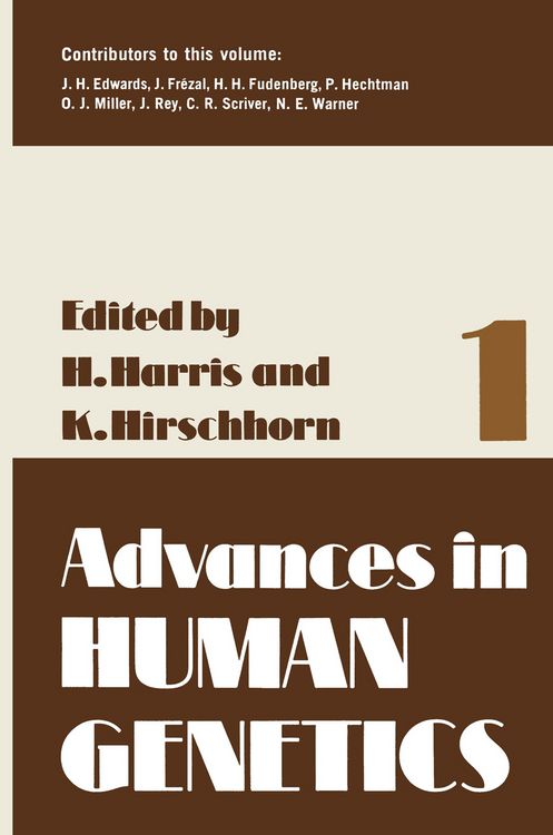 Produktbild: Advances in Human Genetics 1