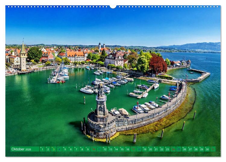 Produktbild: Lindau - Juwel am Bodensee (Wandkalender 2026 DIN A2 quer), CALVENDO Monatskalender