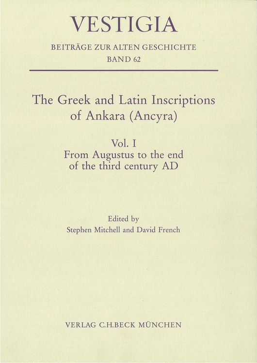 Produktbild: The Greek and Latin Inscriptions of Ankara (Ancyra)