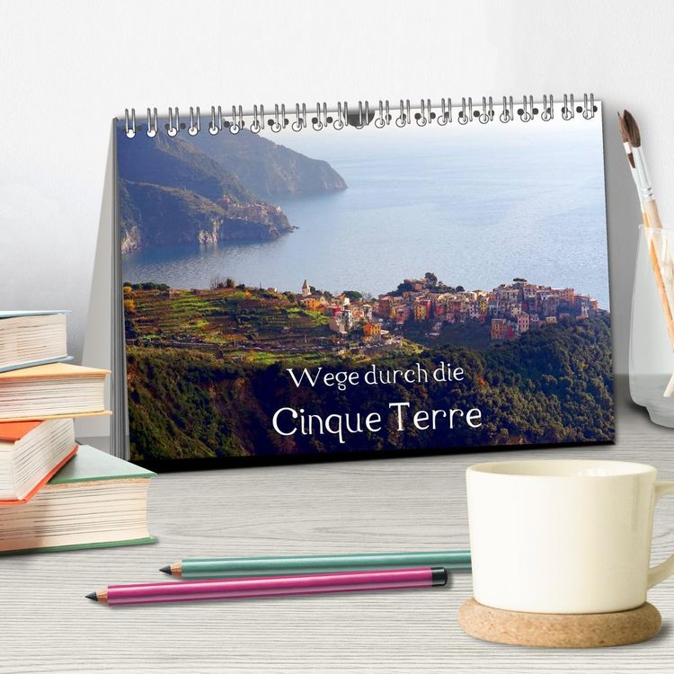 Produktbild: Wege durch die Cinque Terre (Tischkalender 2026 DIN A5 quer), CALVENDO Monatskalender