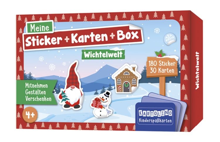 Produktbild: Meine Sticker + Karten + Box - Wichtelwelt