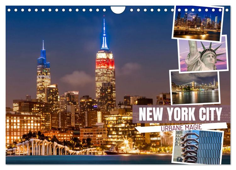 Produktbild: NEW YORK CITY Urbane Magie (Wandkalender 2026 DIN A4 quer), CALVENDO Monatskalender