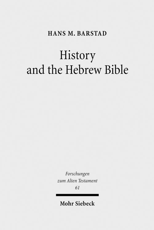 Produktbild: History and the Hebrew Bible