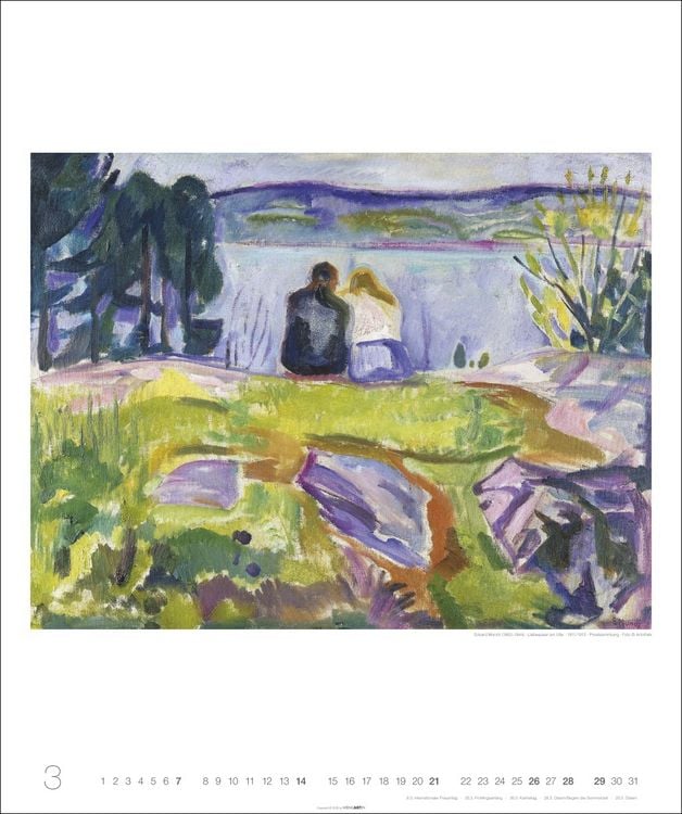 Produktbild: Edvard Munch Edition Kalender 2027