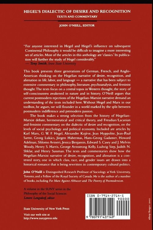 Produktbild: Hegel's Dialectic of Desire and Recognition