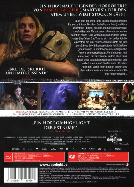 Produktbild: Ghostland - 2-Disc Limited Collector&rsquo;s Edition im Mediabook (+ DVD)