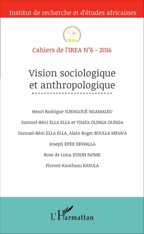 Produktbild: Vision sociologique et anthropologique