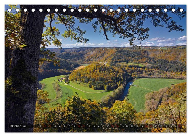 Produktbild: JahresZeiten an der Oberen Donau (Tischkalender 2026 DIN A5 quer), CALVENDO Monatskalender