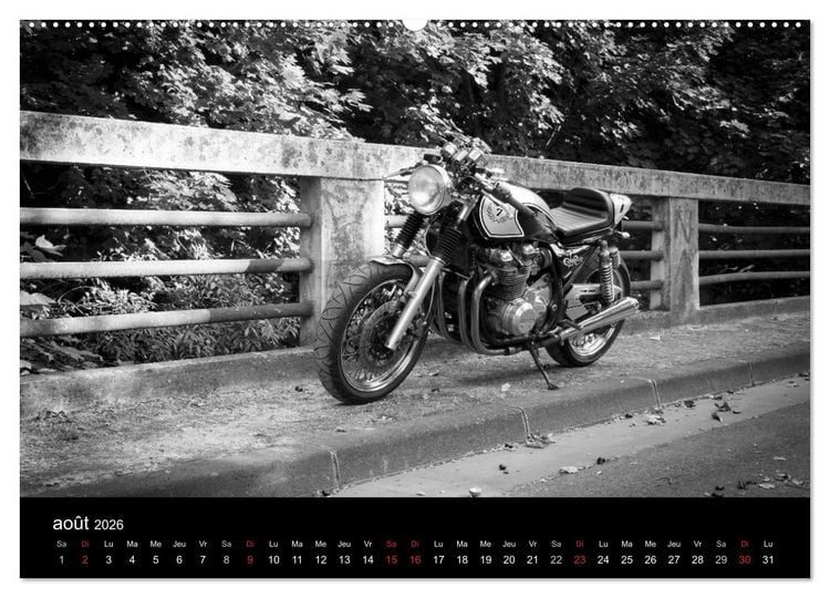 Produktbild: Une moto de caract&egrave;re (Calendrier mural 2026 DIN A2 vertical) calendrier de bureau
