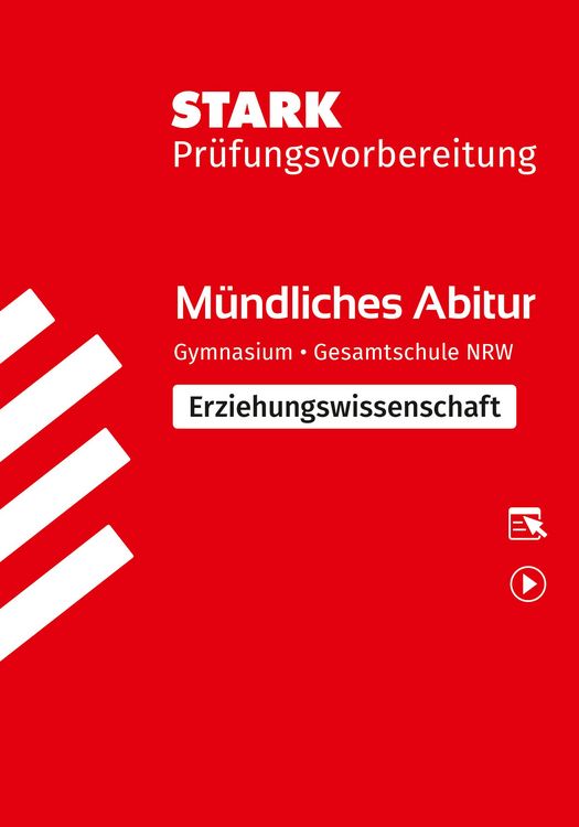 Produktbild: STARK Erziehungswissenschaft - M&uuml;ndliche Abiturpr&uuml;fung NRW - Pr&uuml;fungsvorbereitung